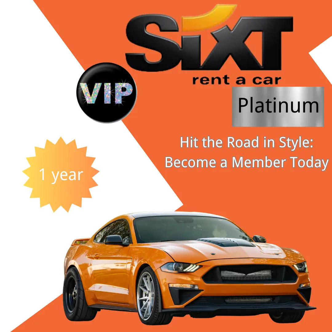 SIXT Platinum Upgrade for 1 Year 1 SIXT Platinum Upgrade for 1 Year -1