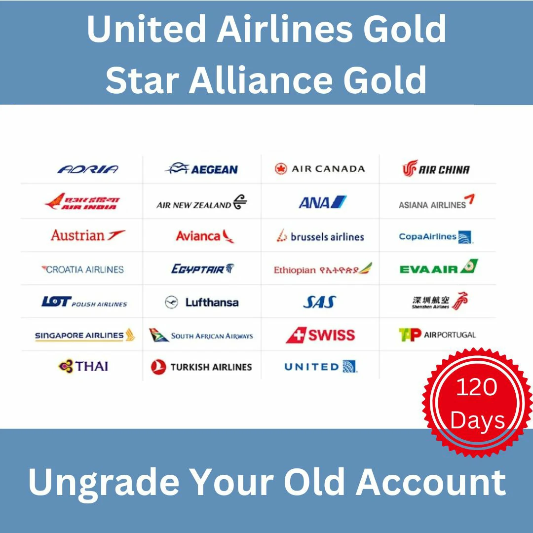 United Airlines Premier Gold Status Upgrade for 120 Days 2 United-GoldStar-Alliance-Gold-120-Days-upgrade-hotelsandflights.net_