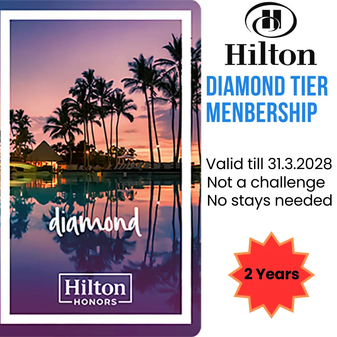 Hilton Diamond Status Upgrade for 2 Years 1 hilton-diamond-status-for-2-years-01