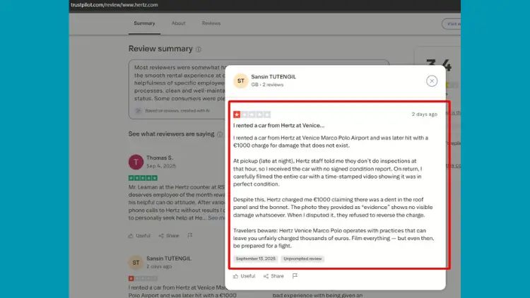 Hertz Car Rental Reviews 2026: Service, Price & Tips 12 hertz-car-rental-reviews-trustpilot-3
