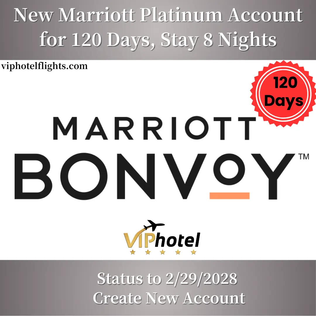 New Marriott Platinum Account for 120 Days, Stay 8 Nights and Extend Your Status to 2/29/2028 2 new-marriott-platinum-status-extension-01