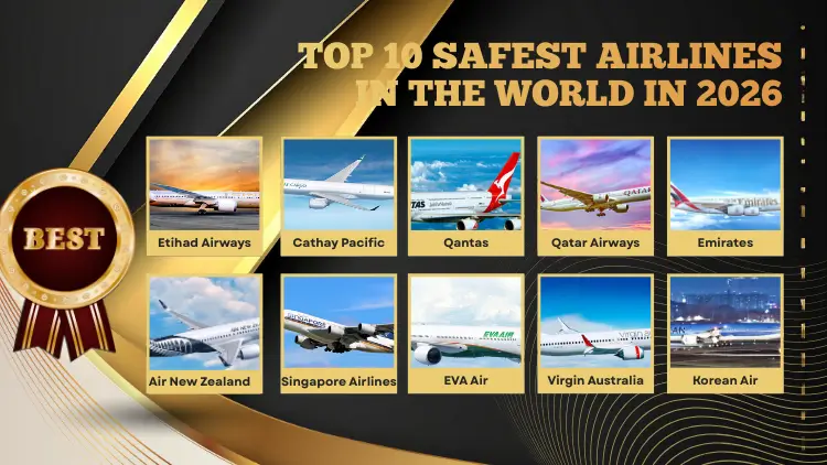 Top 10 Safest Airlines in the World in 2026 2 safest airlines in the world 1