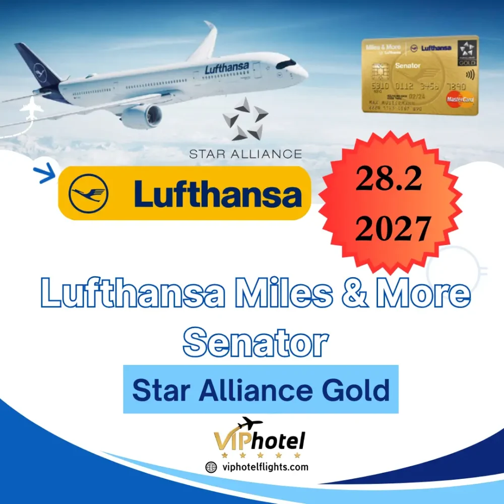 Buy Lufthansa Senator Status Upgrade | Star Alliance Gold Fast Track (Valid Until Feb 2027)